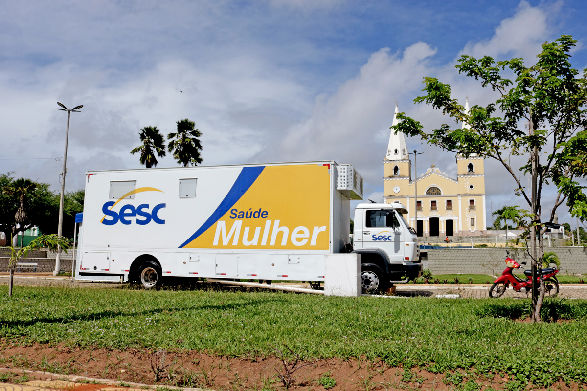 Ceará Mirim recebe Unidade Móvel Sesc Saúde Mulher exames gratuitos